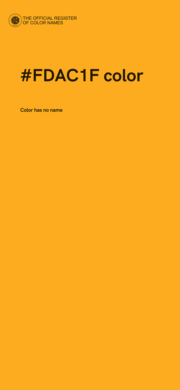 #FDAC1F color image