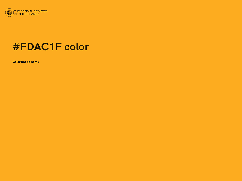 #FDAC1F color image