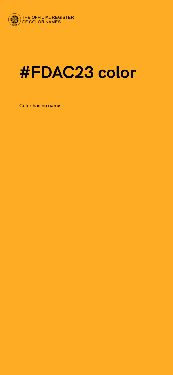 #FDAC23 color image