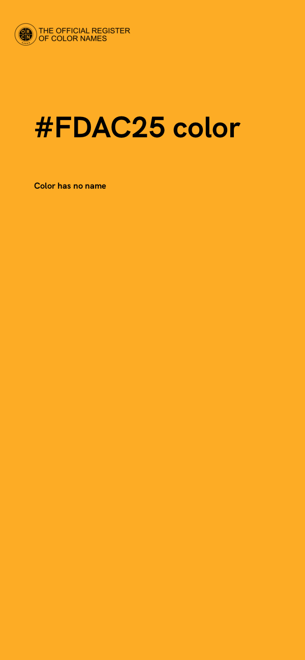 #FDAC25 color image
