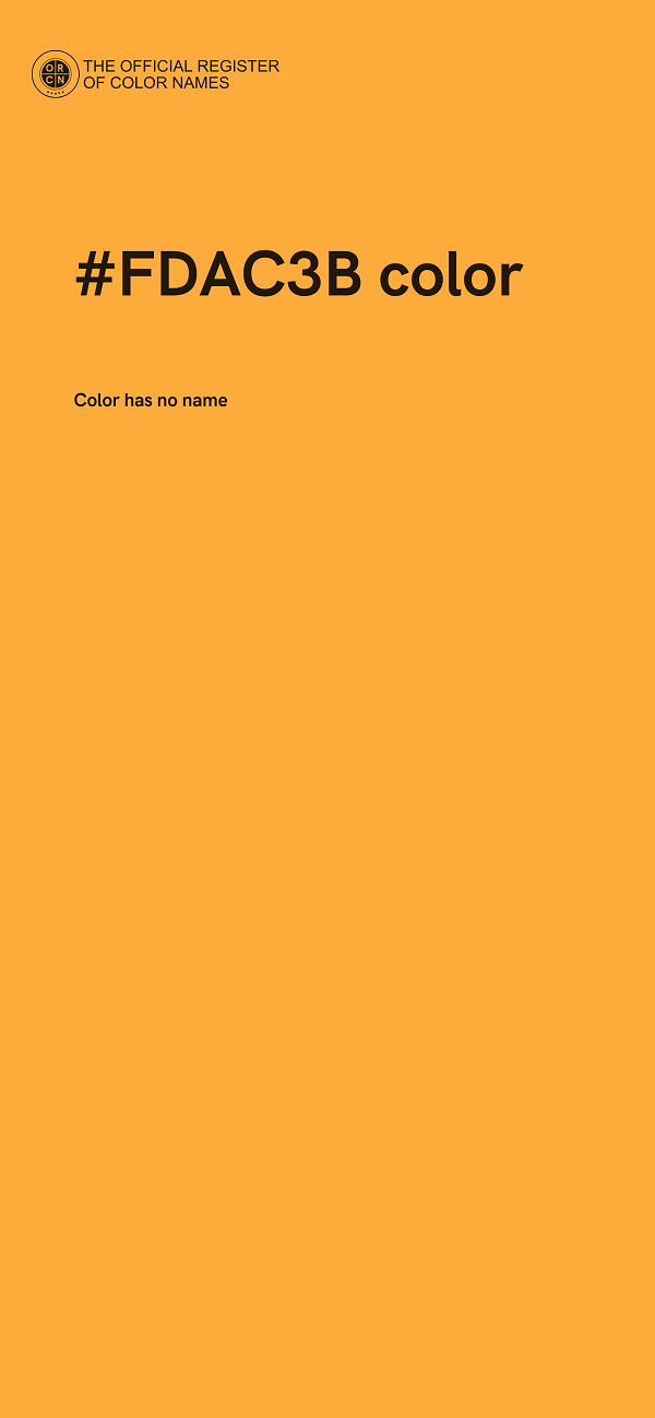 #FDAC3B color image
