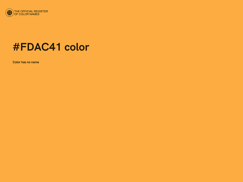 #FDAC41 color image