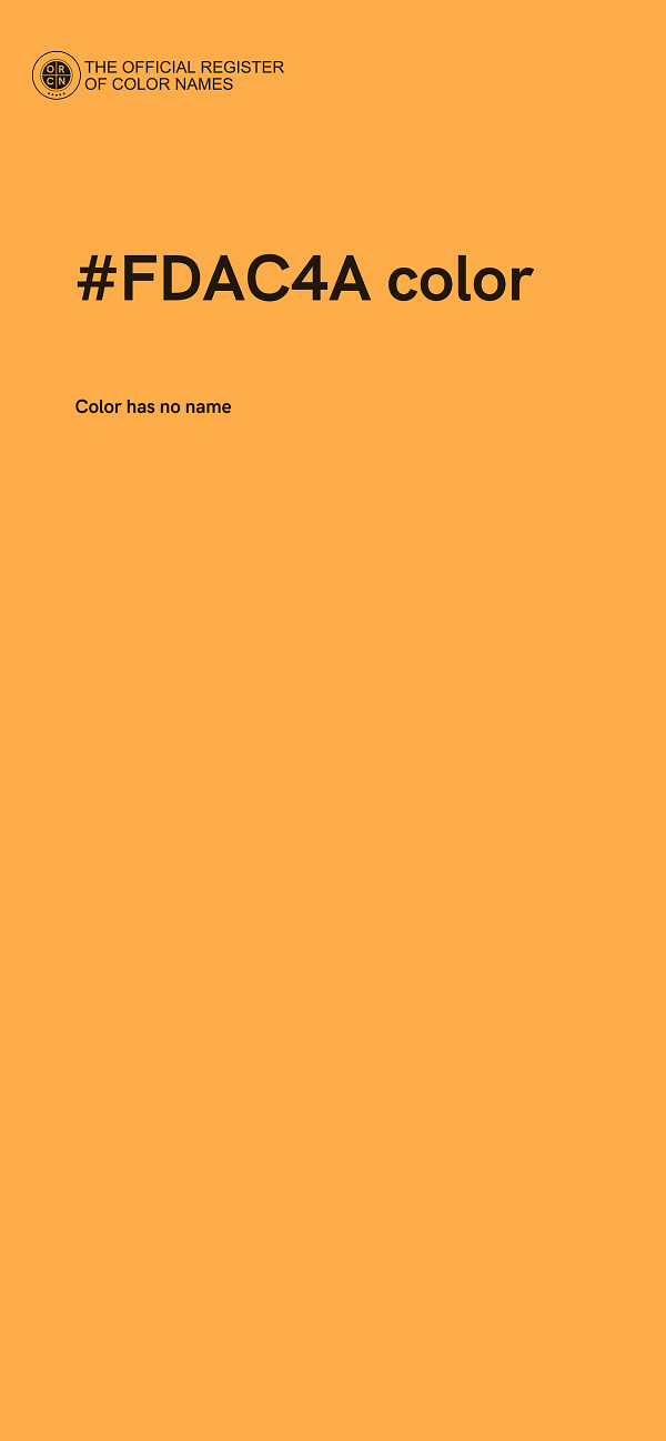 #FDAC4A color image