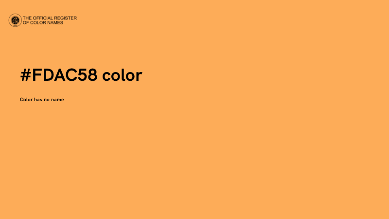 #FDAC58 color image