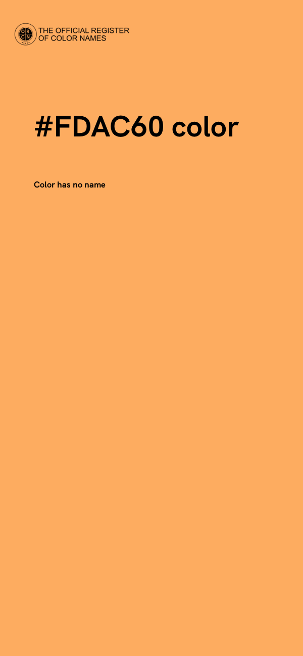 #FDAC60 color image