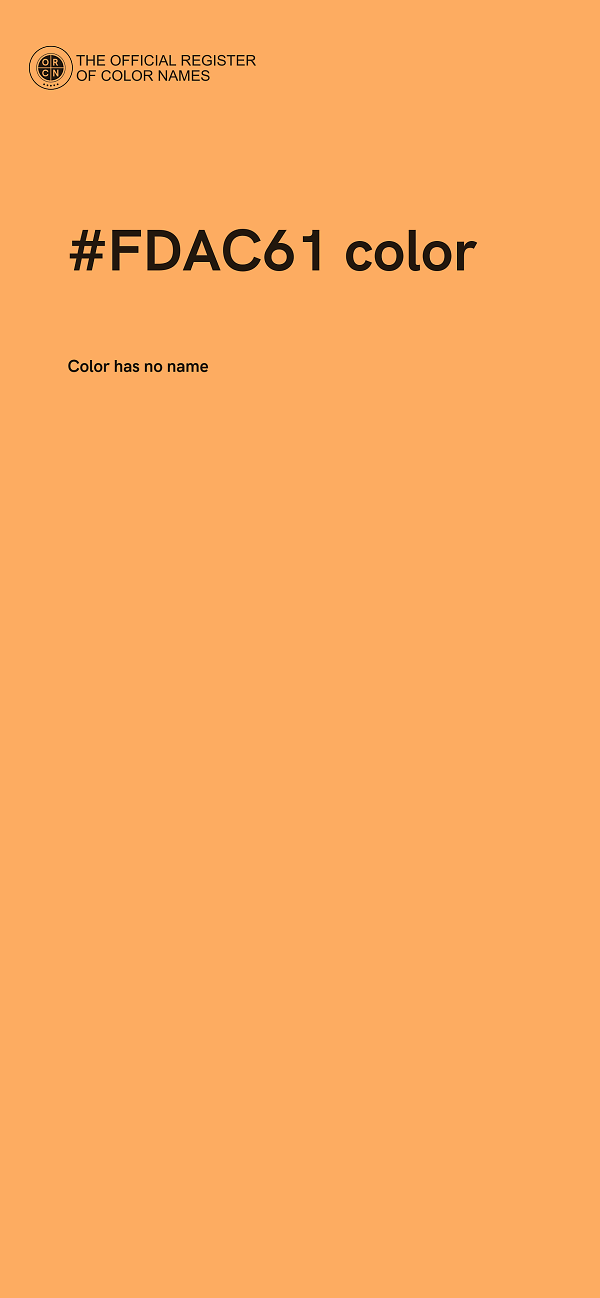 #FDAC61 color image