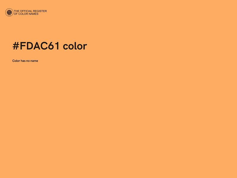 #FDAC61 color image