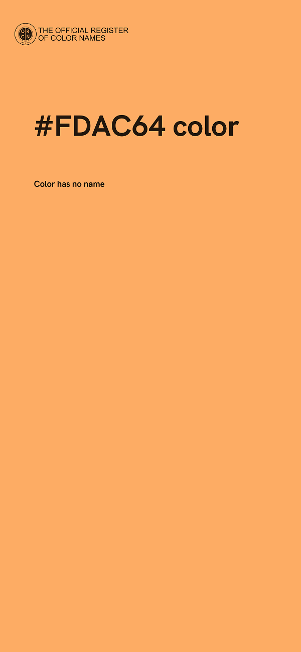 #FDAC64 color image