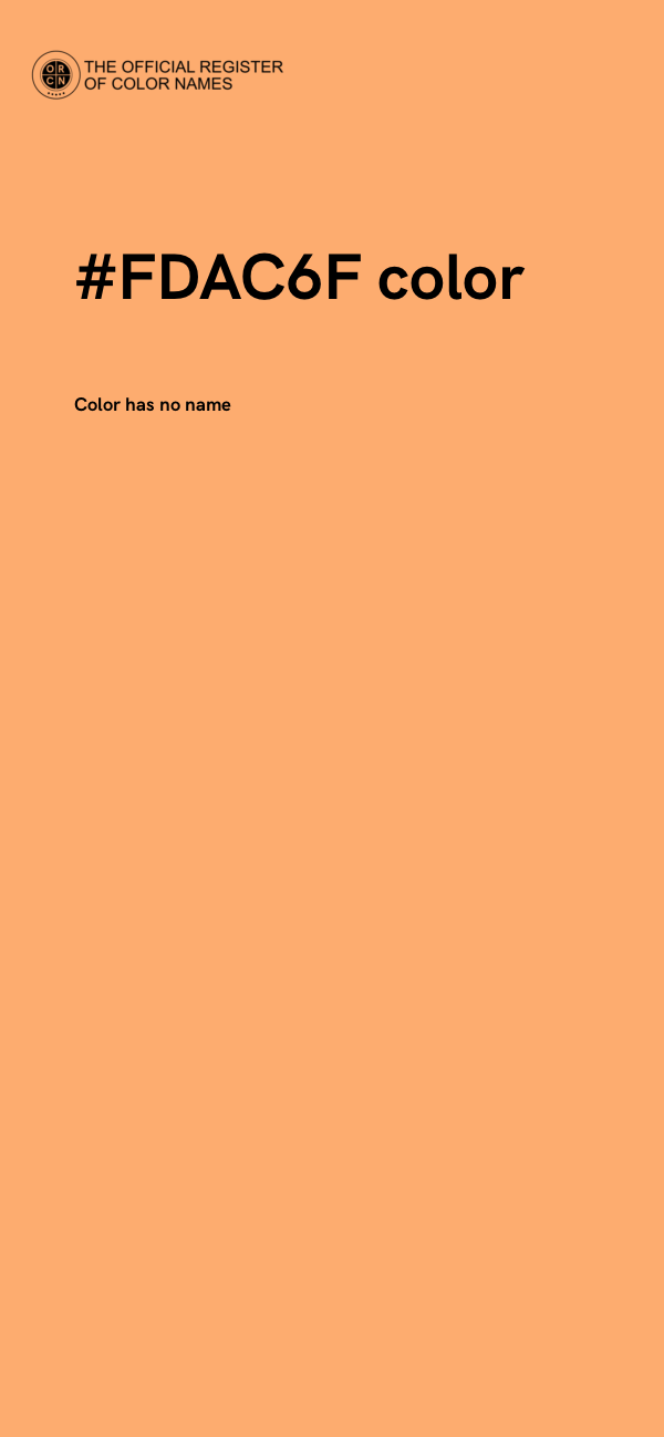 #FDAC6F color image