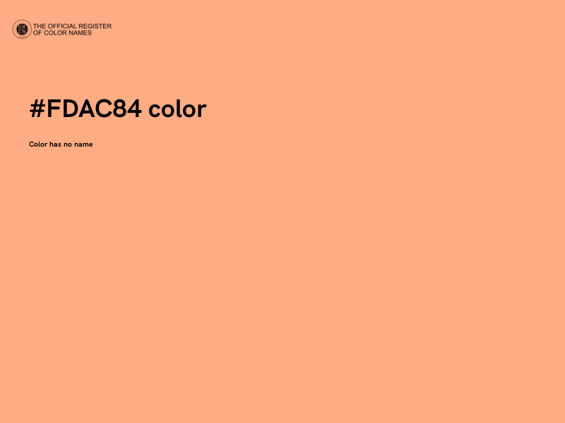 #FDAC84 color image