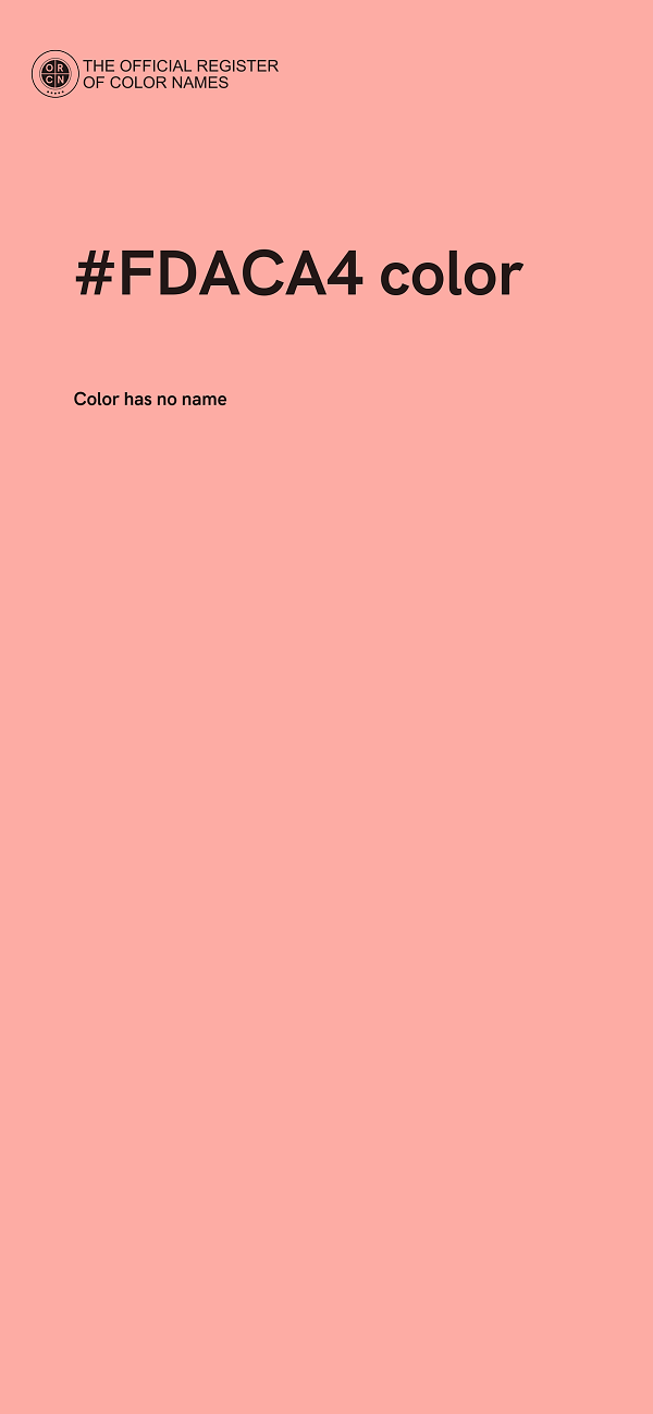 #FDACA4 color image