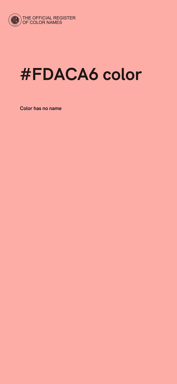 #FDACA6 color image