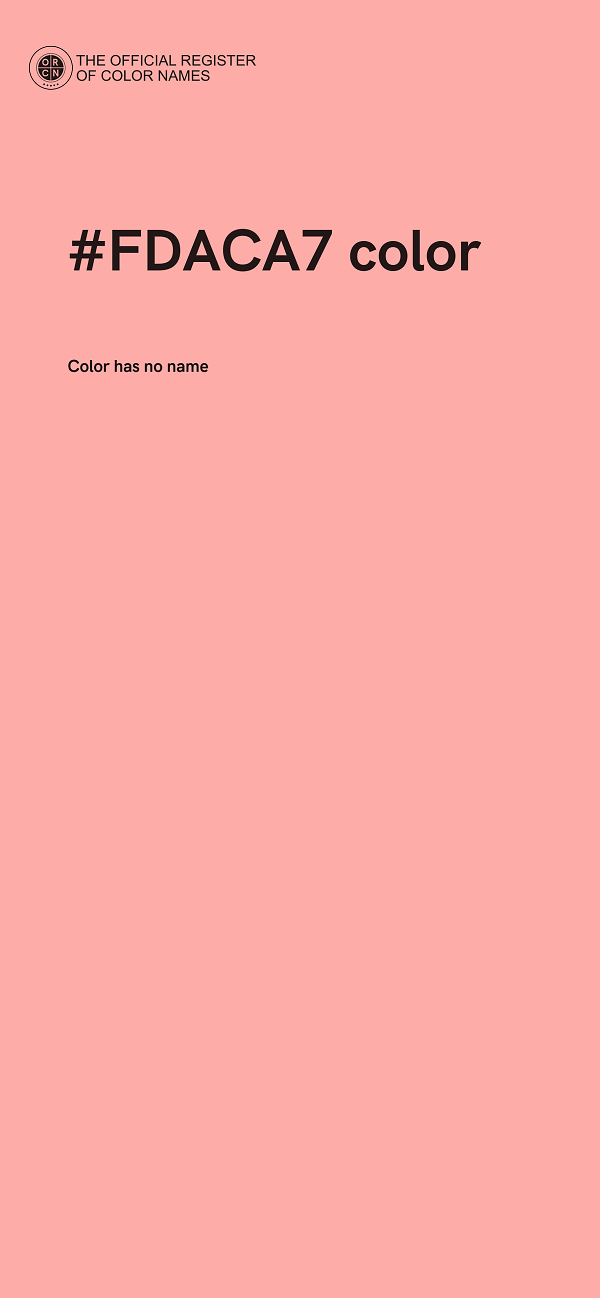 #FDACA7 color image