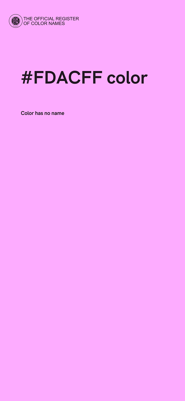 #FDACFF color image