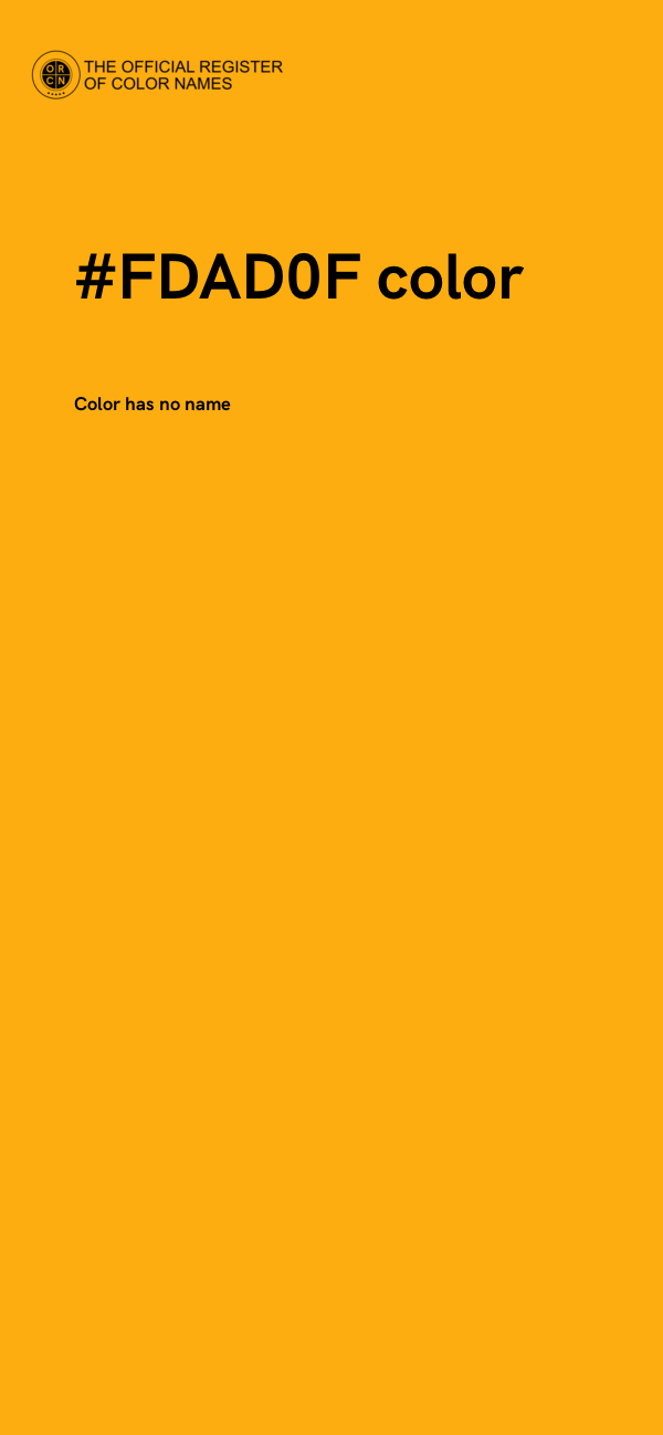 #FDAD0F color image