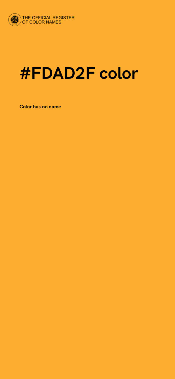 #FDAD2F color image