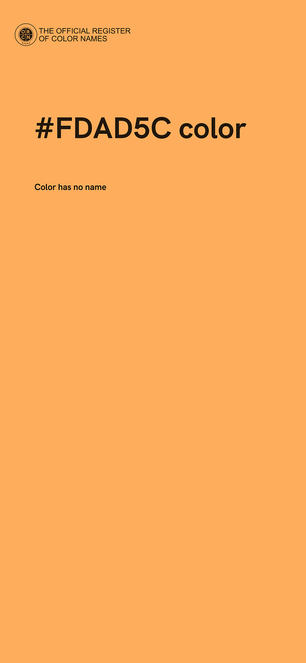 #FDAD5C color image