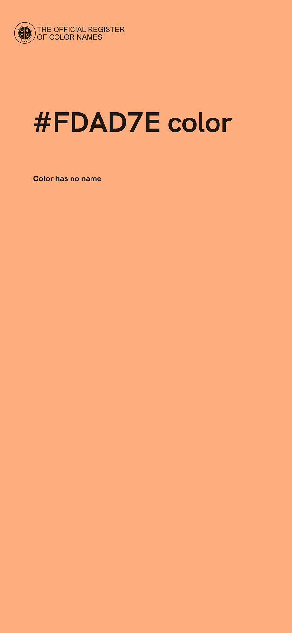 #FDAD7E color image