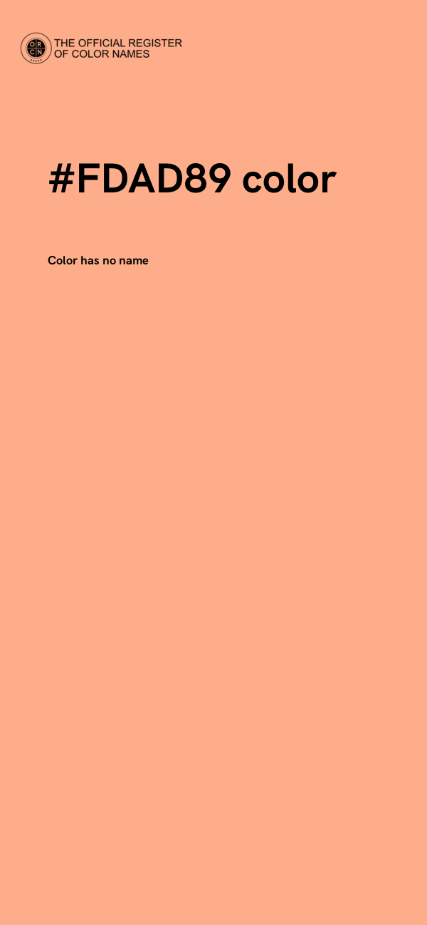 #FDAD89 color image