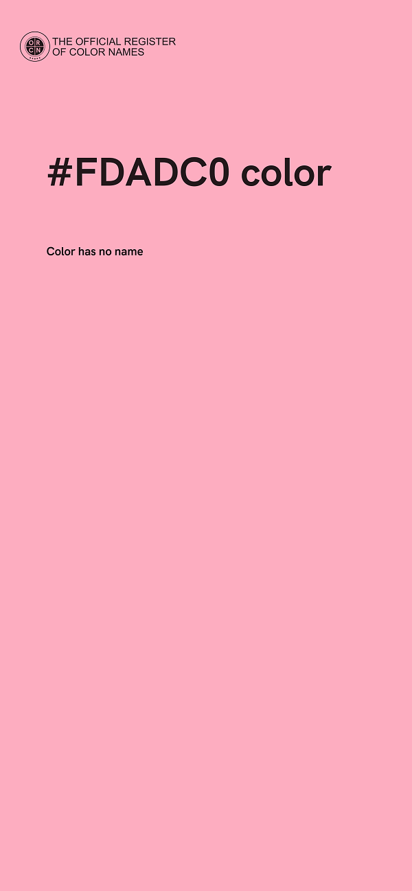 #FDADC0 color image
