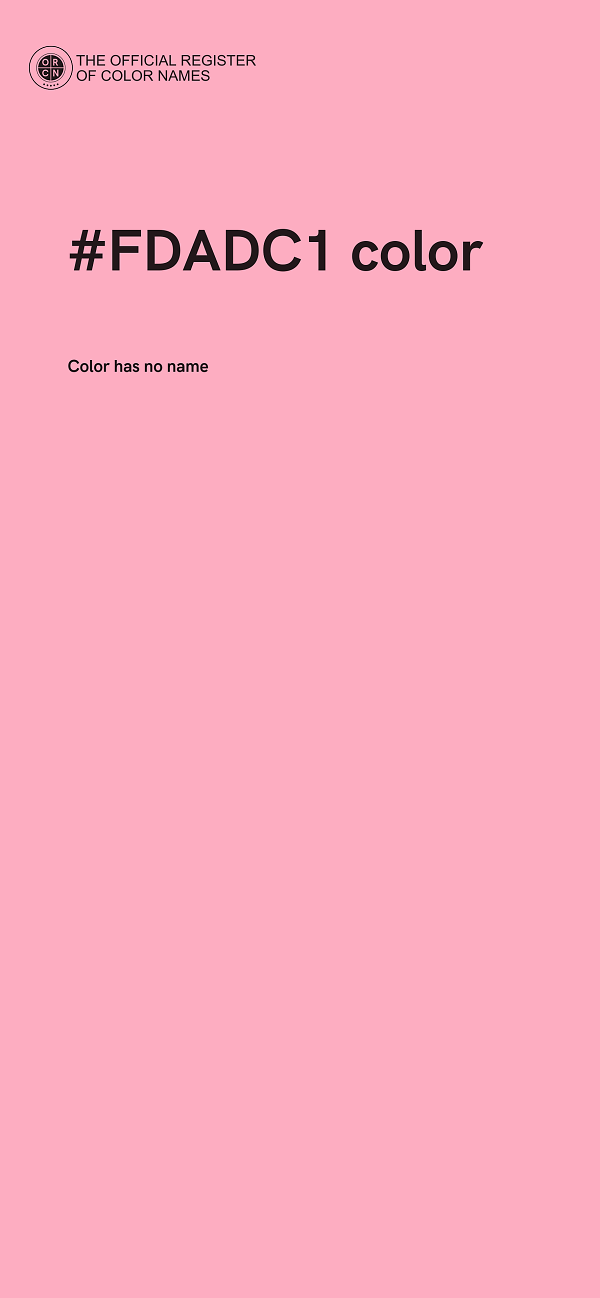 #FDADC1 color image