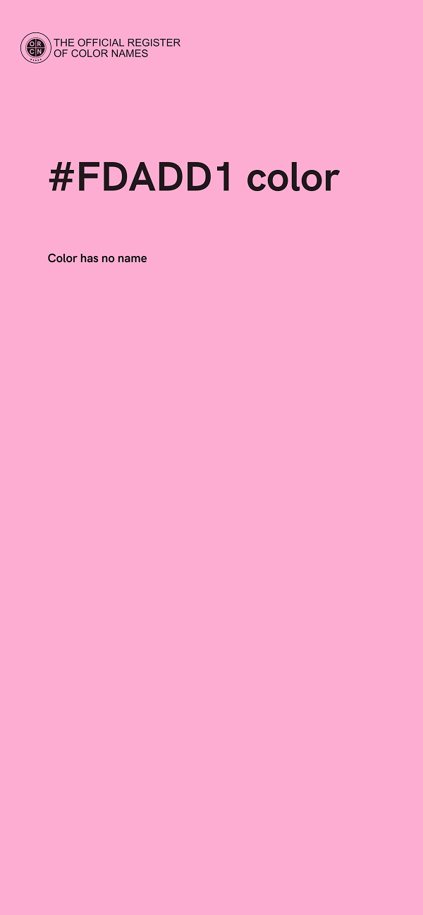 #FDADD1 color image