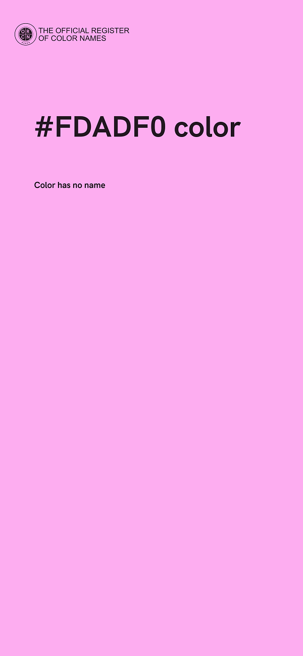 #FDADF0 color image