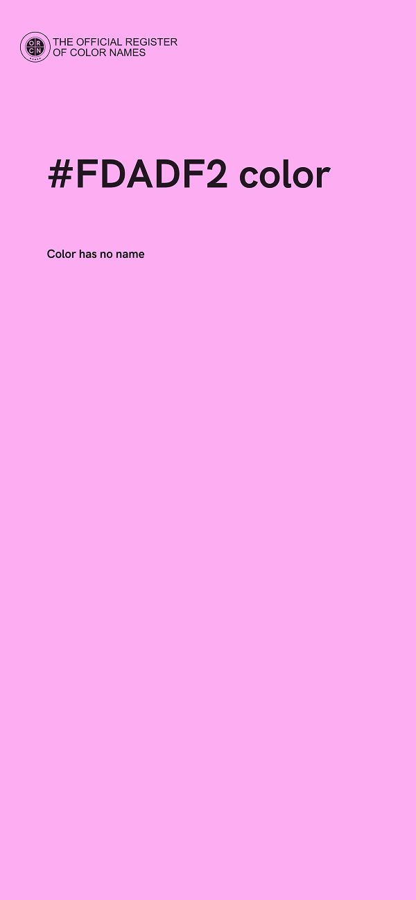 #FDADF2 color image