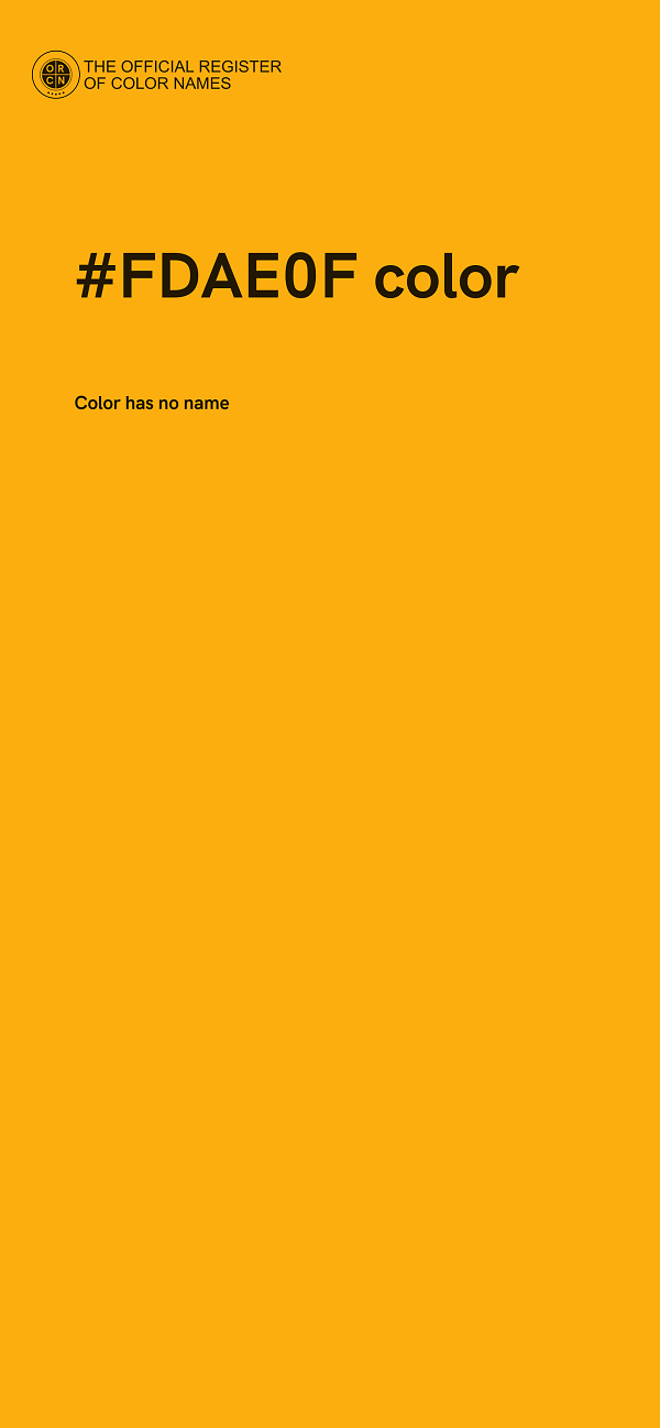 #FDAE0F color image