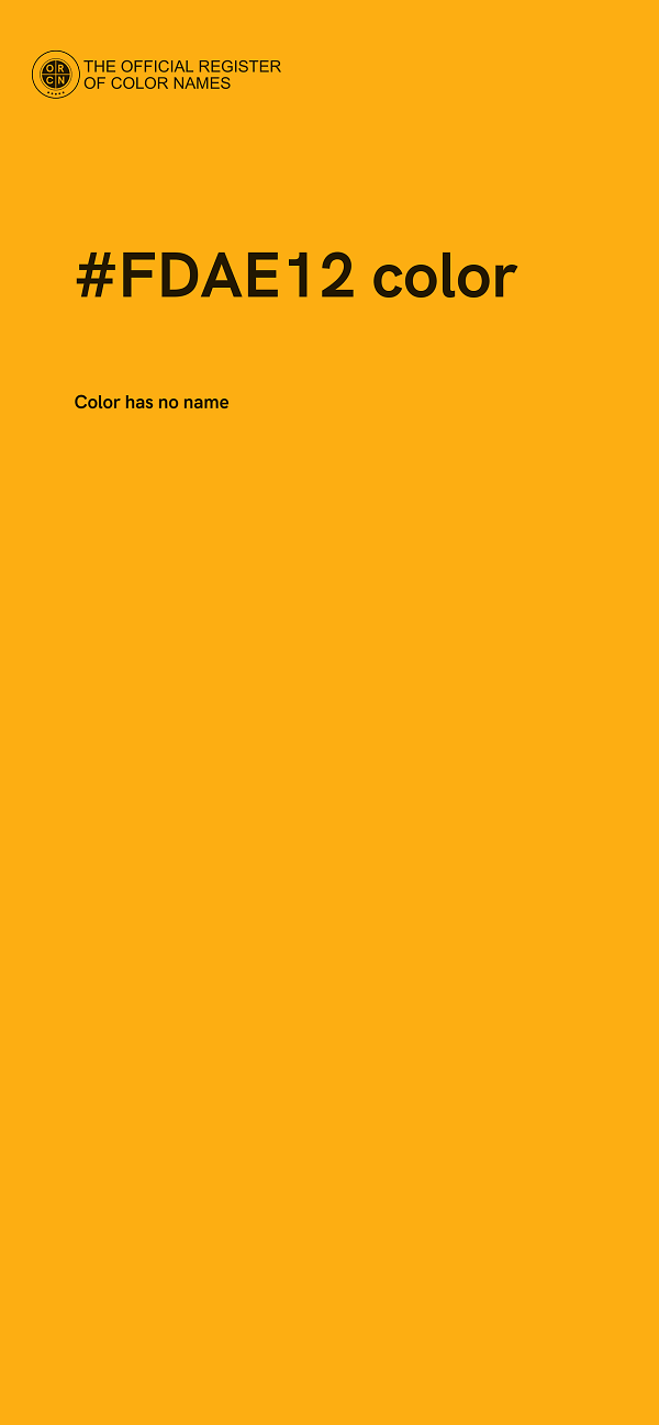 #FDAE12 color image