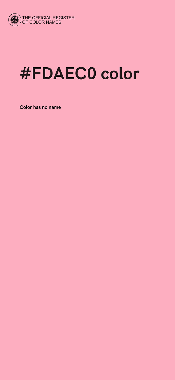 #FDAEC0 color image