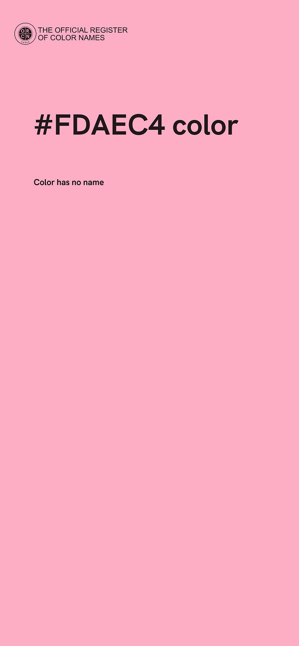 #FDAEC4 color image