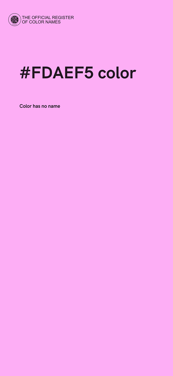 #FDAEF5 color image