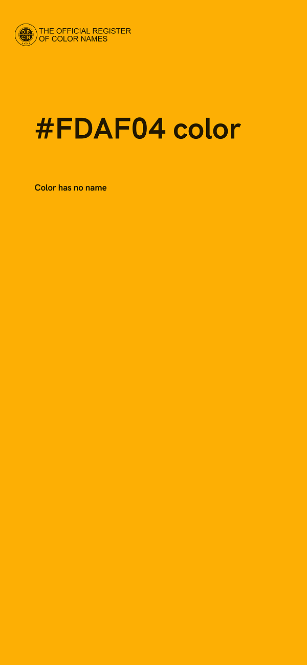 #FDAF04 color image