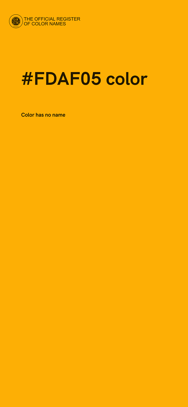 #FDAF05 color image