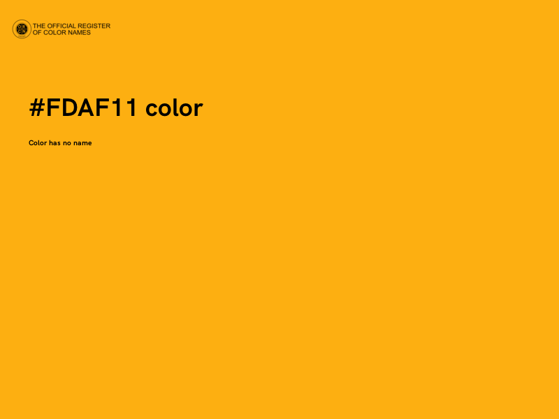 #FDAF11 color image