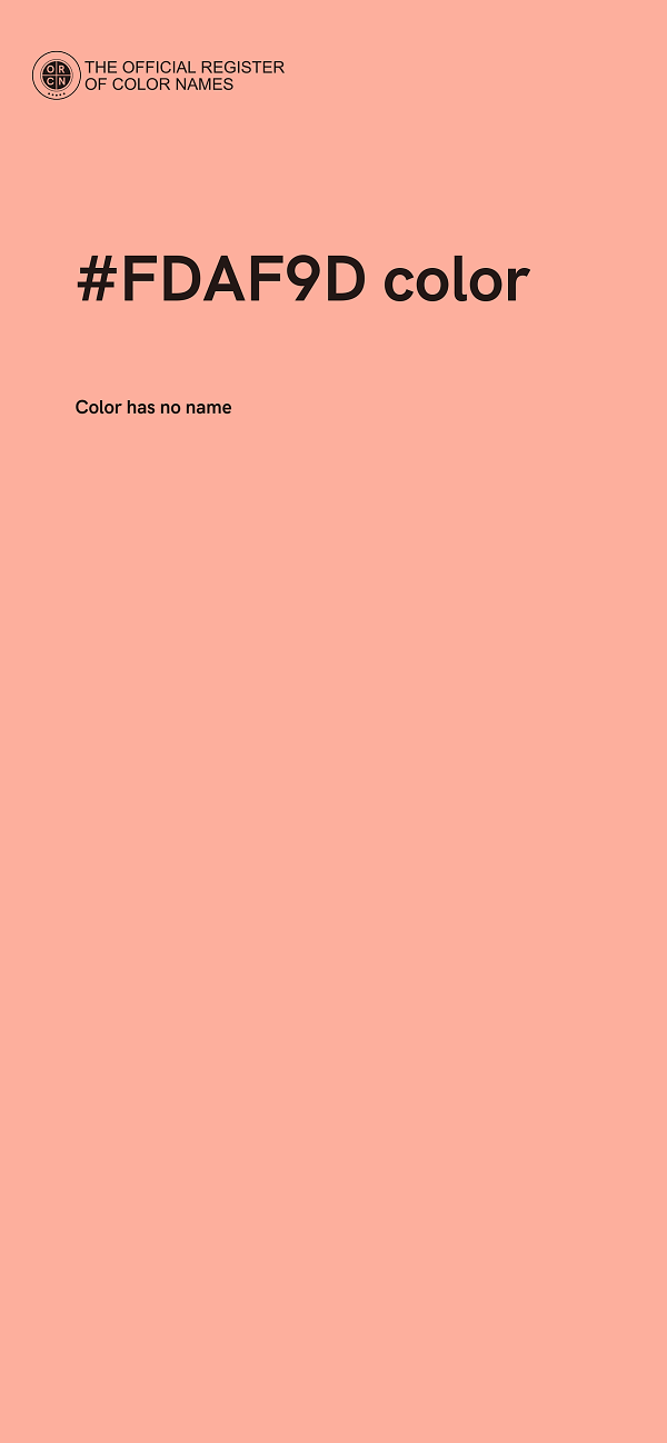 #FDAF9D color image