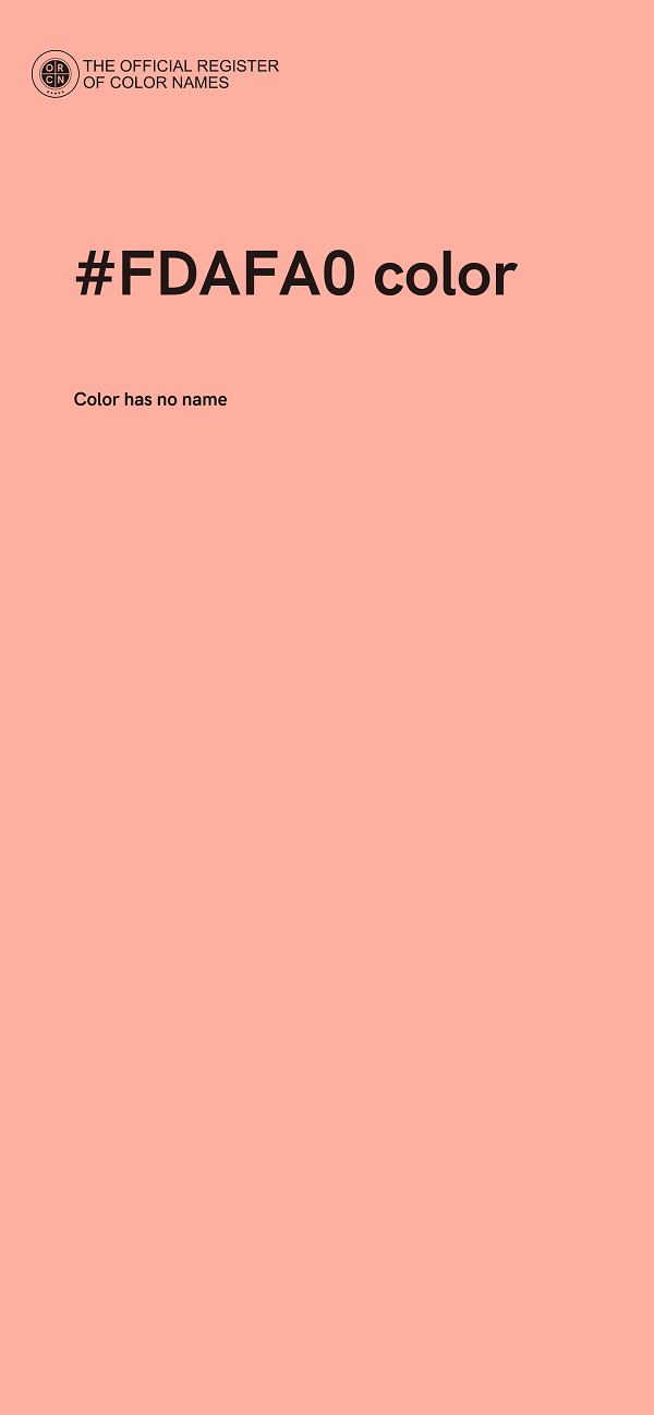 #FDAFA0 color image