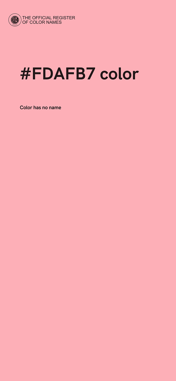 #FDAFB7 color image