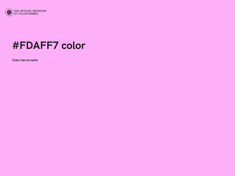 #FDAFF7 color image