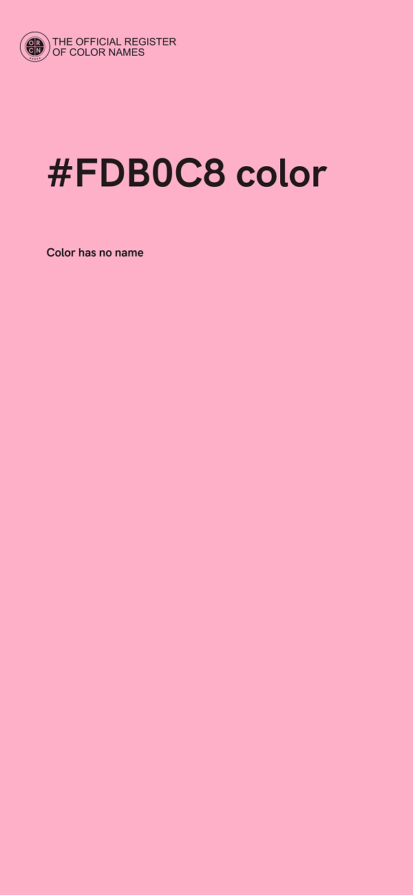 #FDB0C8 color image