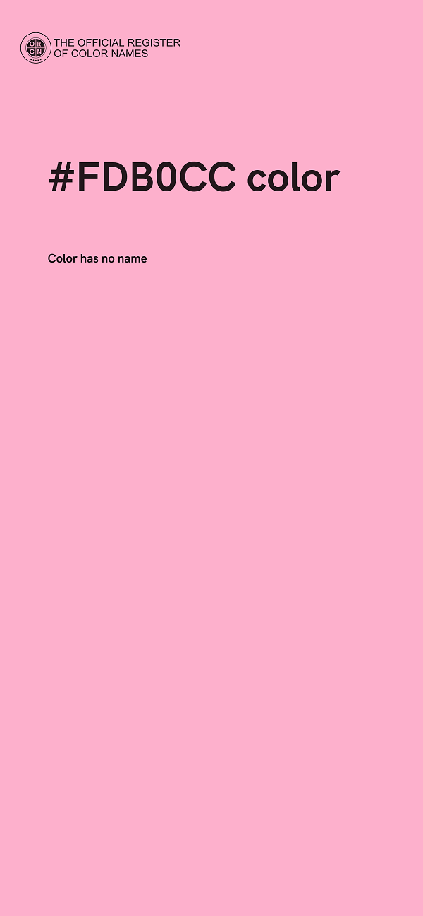#FDB0CC color image