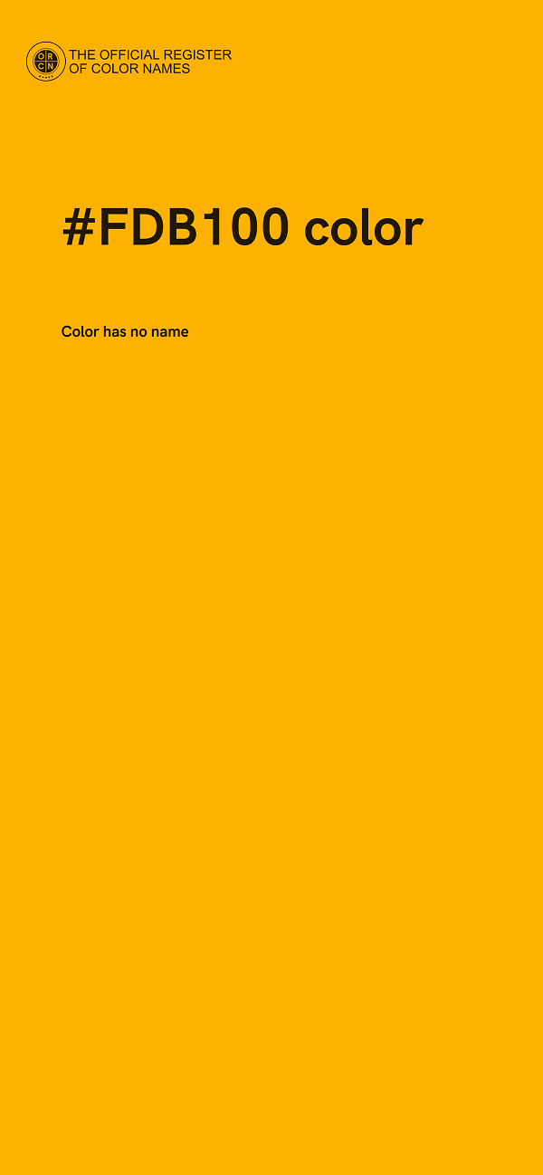 #FDB100 color image