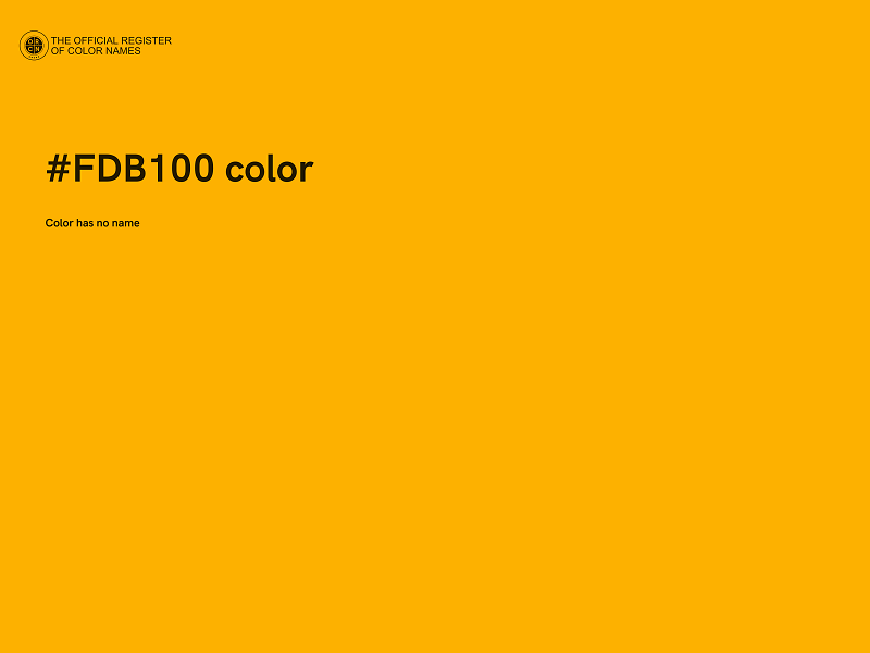 #FDB100 color image