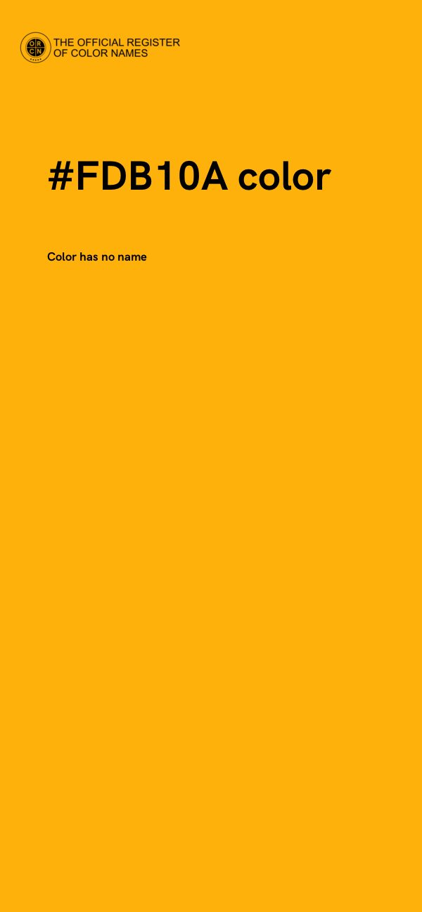 #FDB10A color image