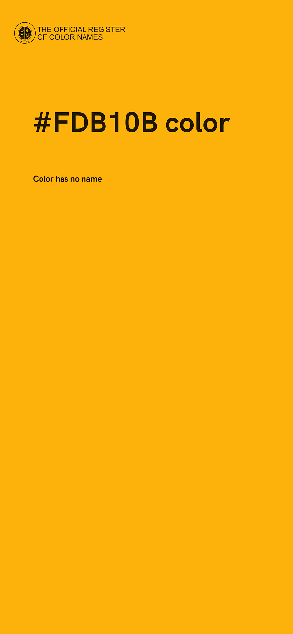 #FDB10B color image