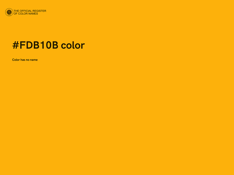 #FDB10B color image