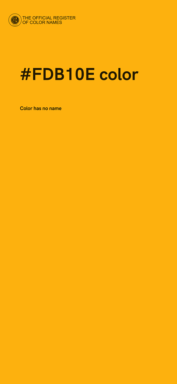 #FDB10E color image
