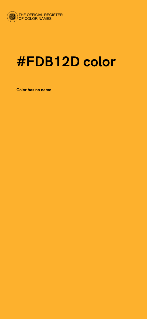 #FDB12D color image