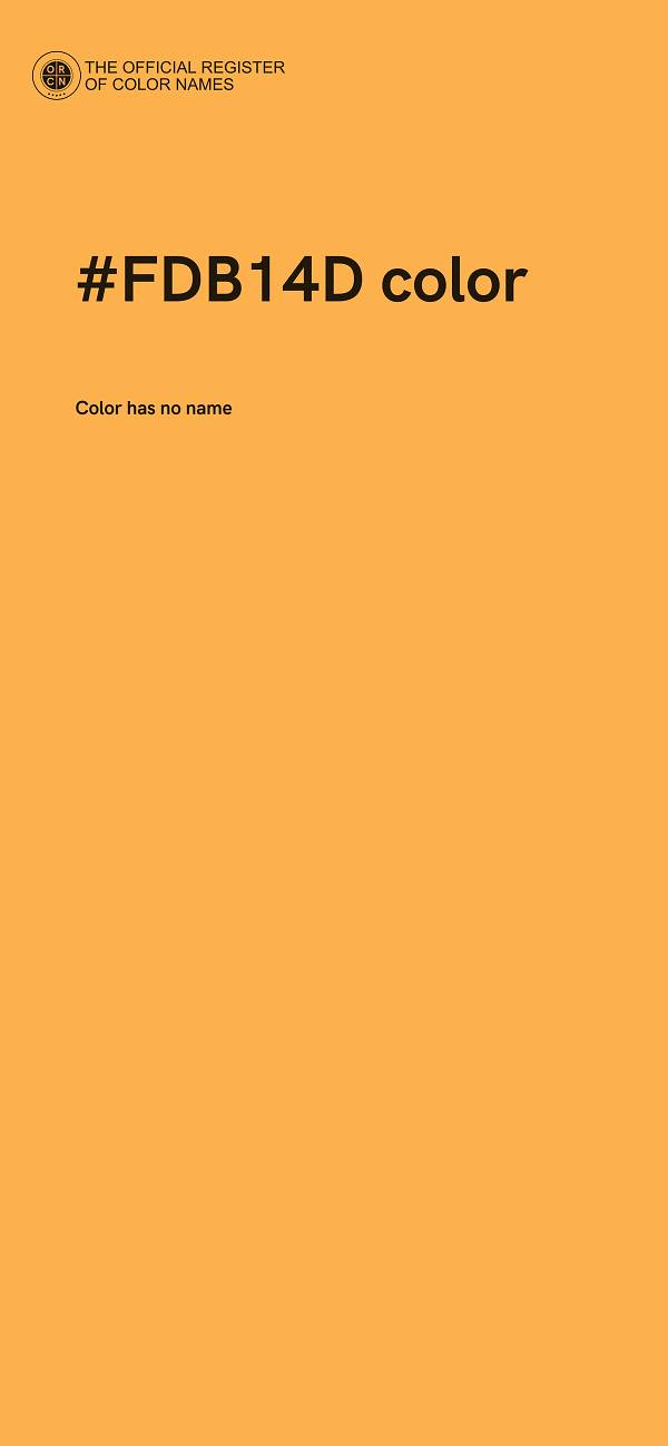 #FDB14D color image